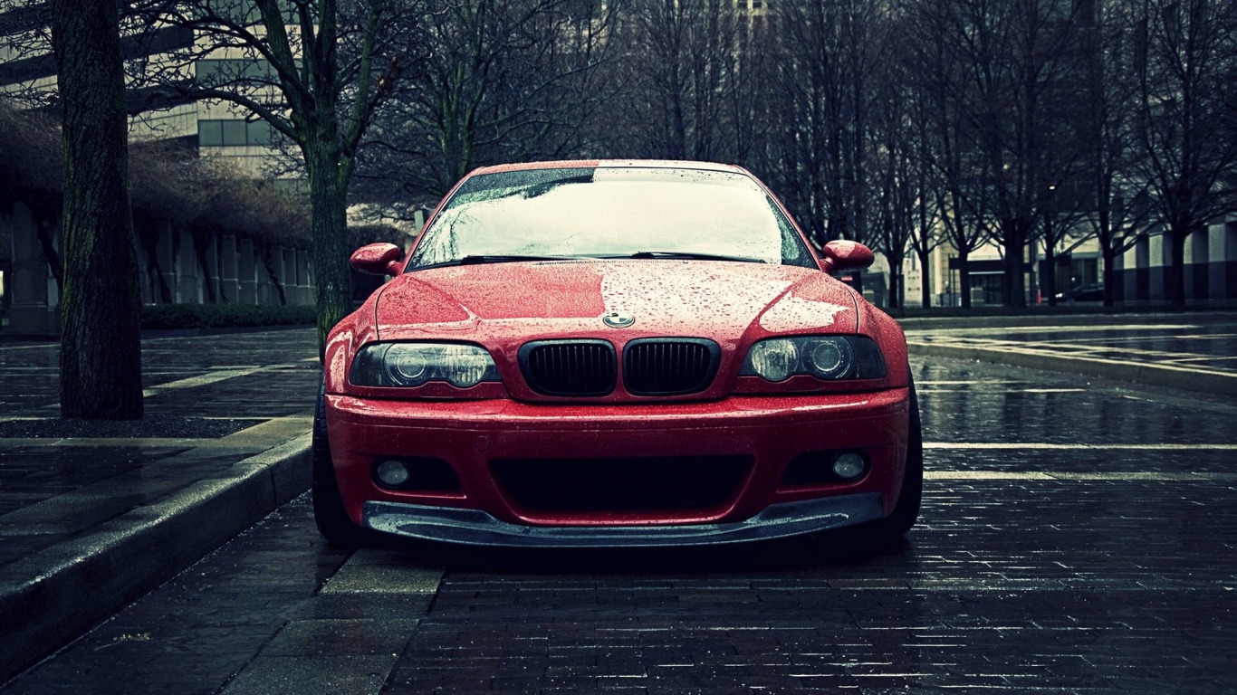 BMW E46 под дождем