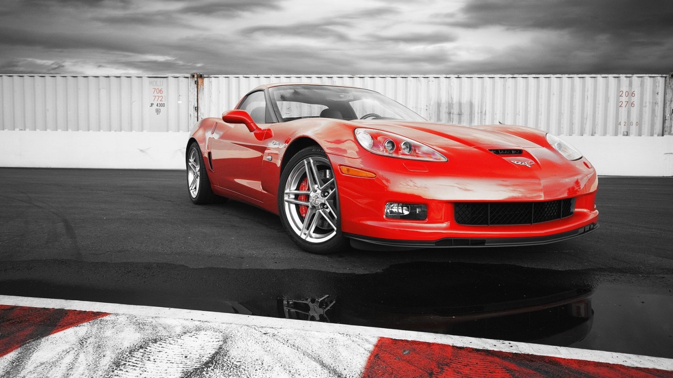 Шевроле Корвет Z06 красный