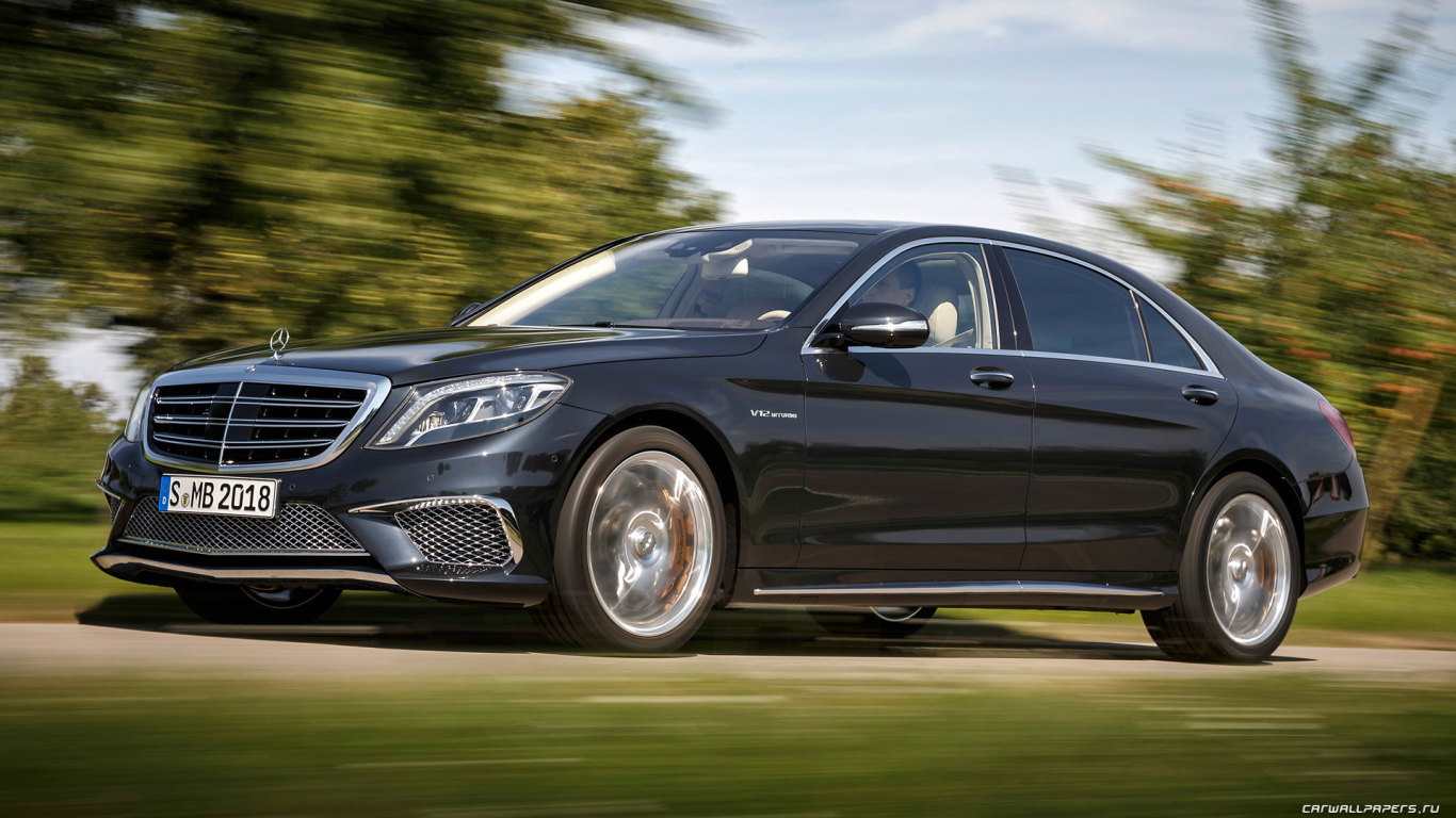 Черный Mercedes-Benz S65 AMG