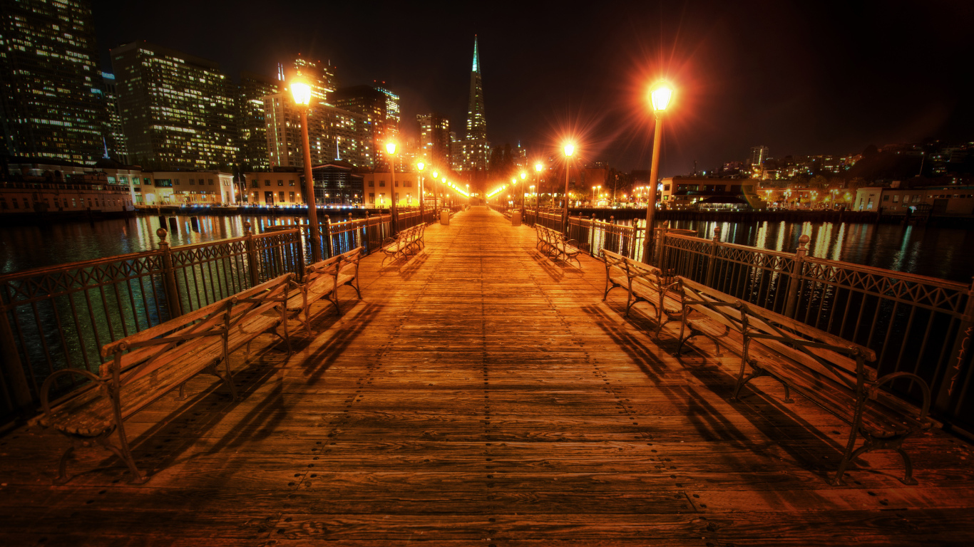 Wooden bridge in San Francisco