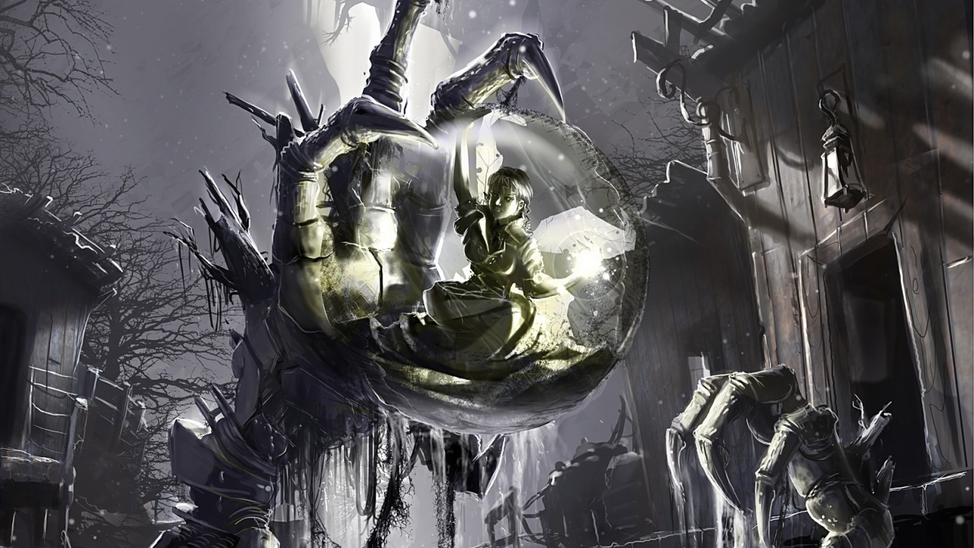 Девочка в стеклянном шаре