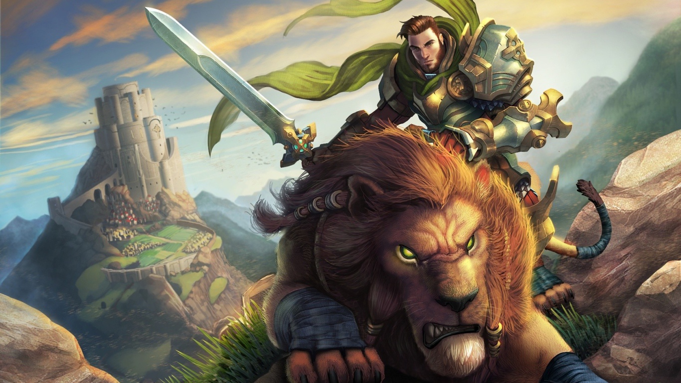 Рыцарь верхом на льве