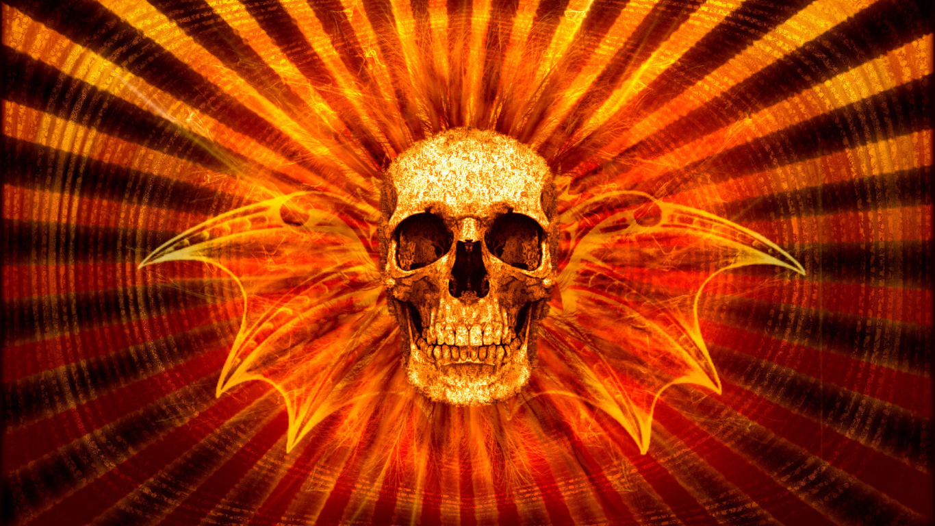 Череп с крыльями