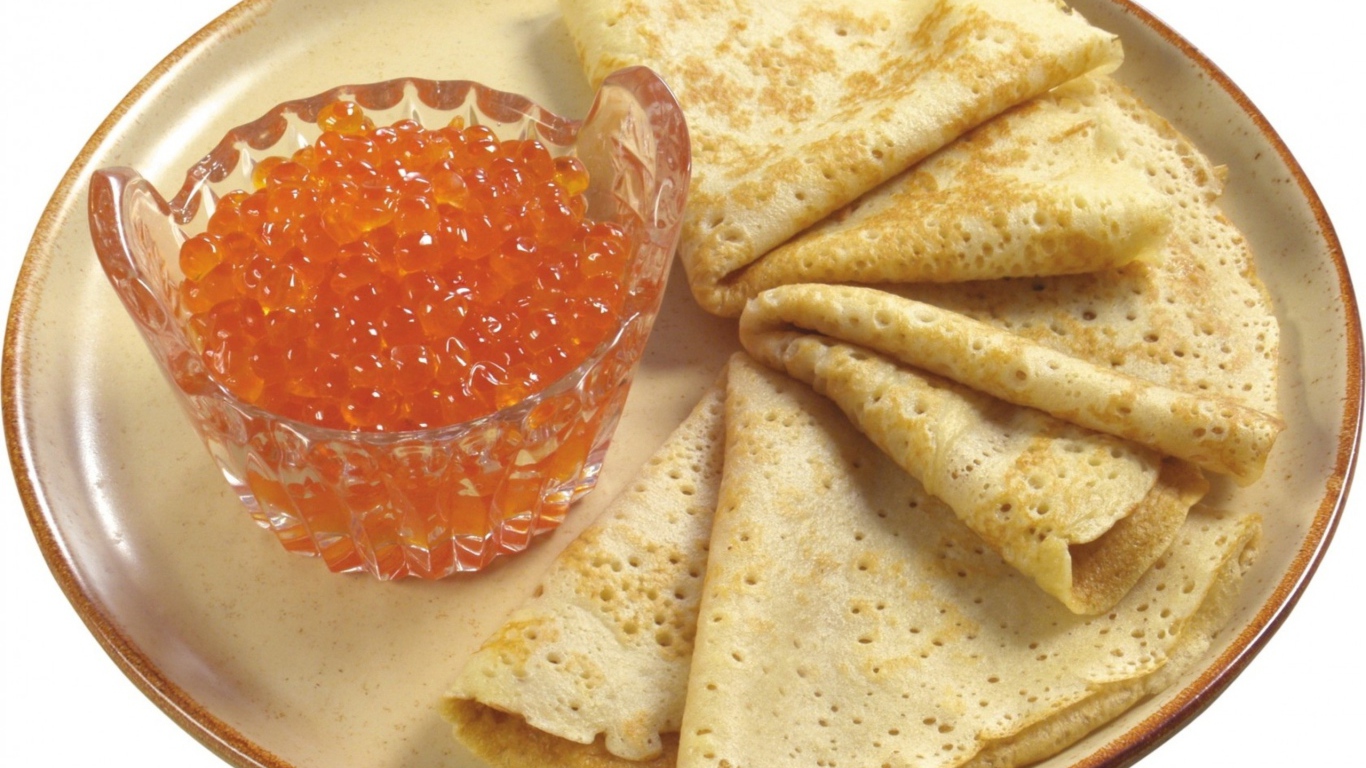 Блины с икрой