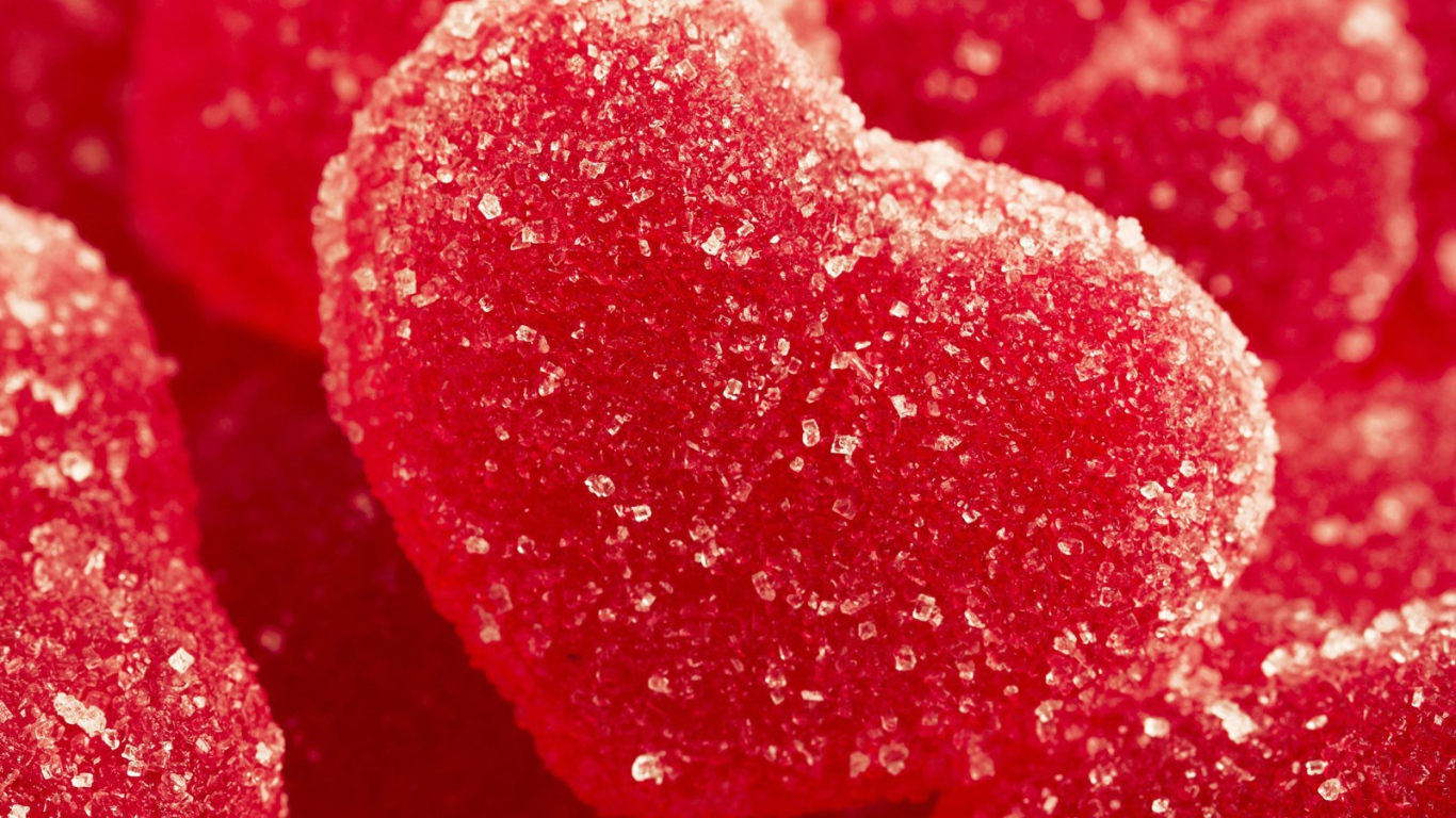 Сердечки посыпанные сахаром