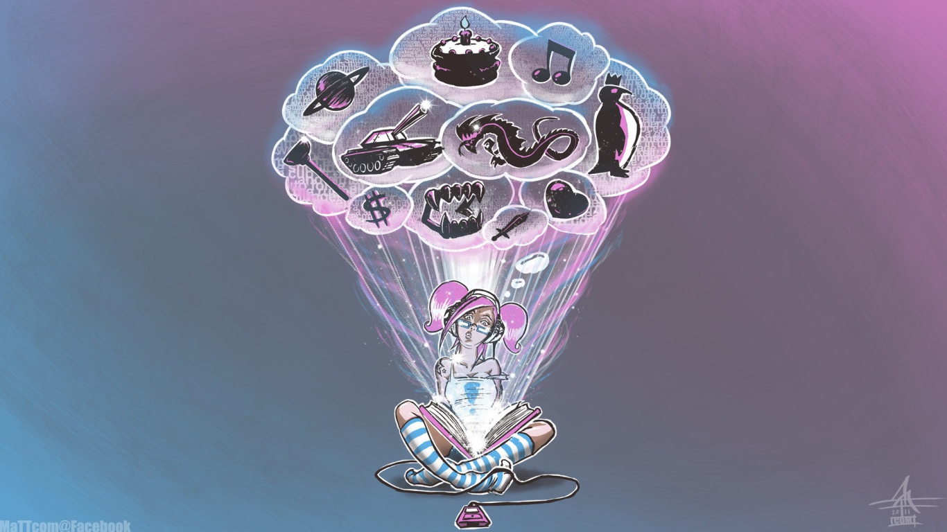 Это все , что у девочки в голове