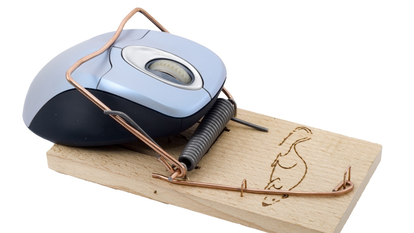 Мышка попалась