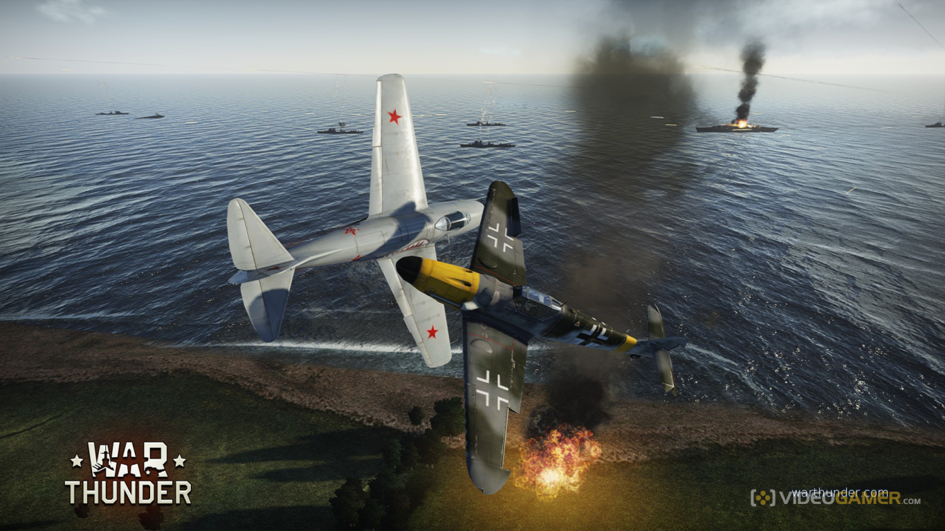 War Thunder самолеты сражаются в небесах