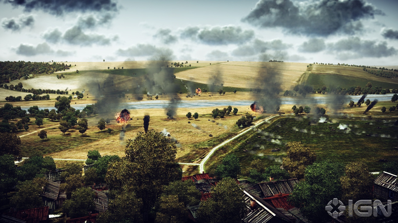 War Thunder пейзаж битвы