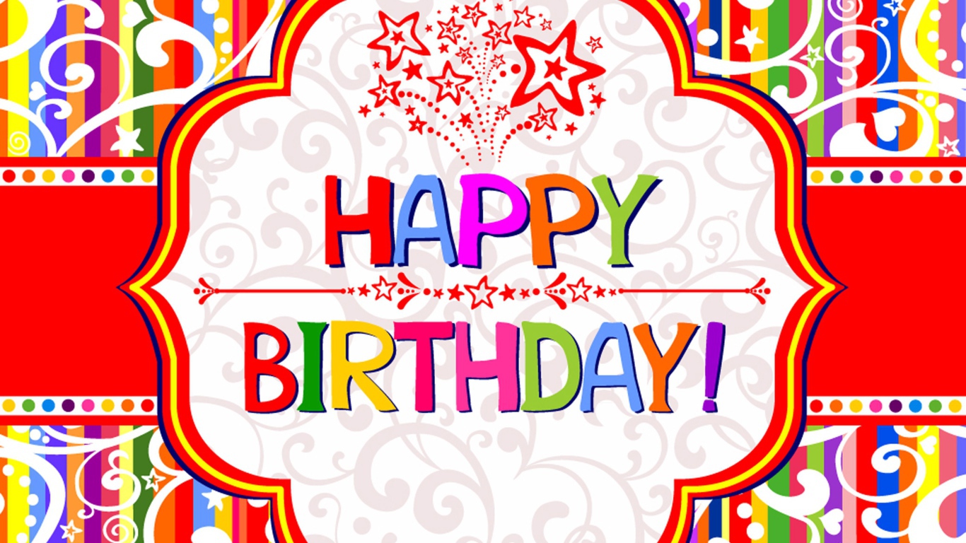  Красивая картинка со звёздами на день рождения
