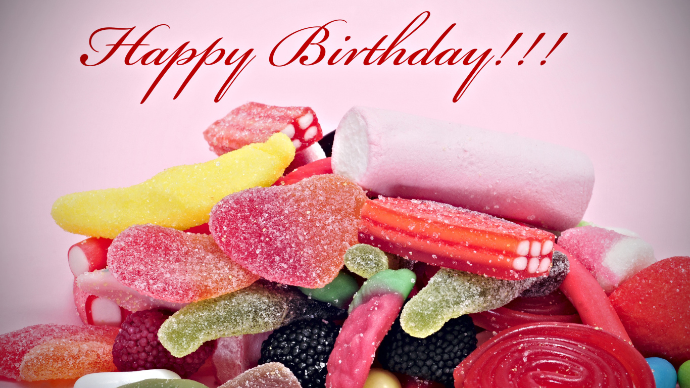 Желатиновые конфеты на день рождения