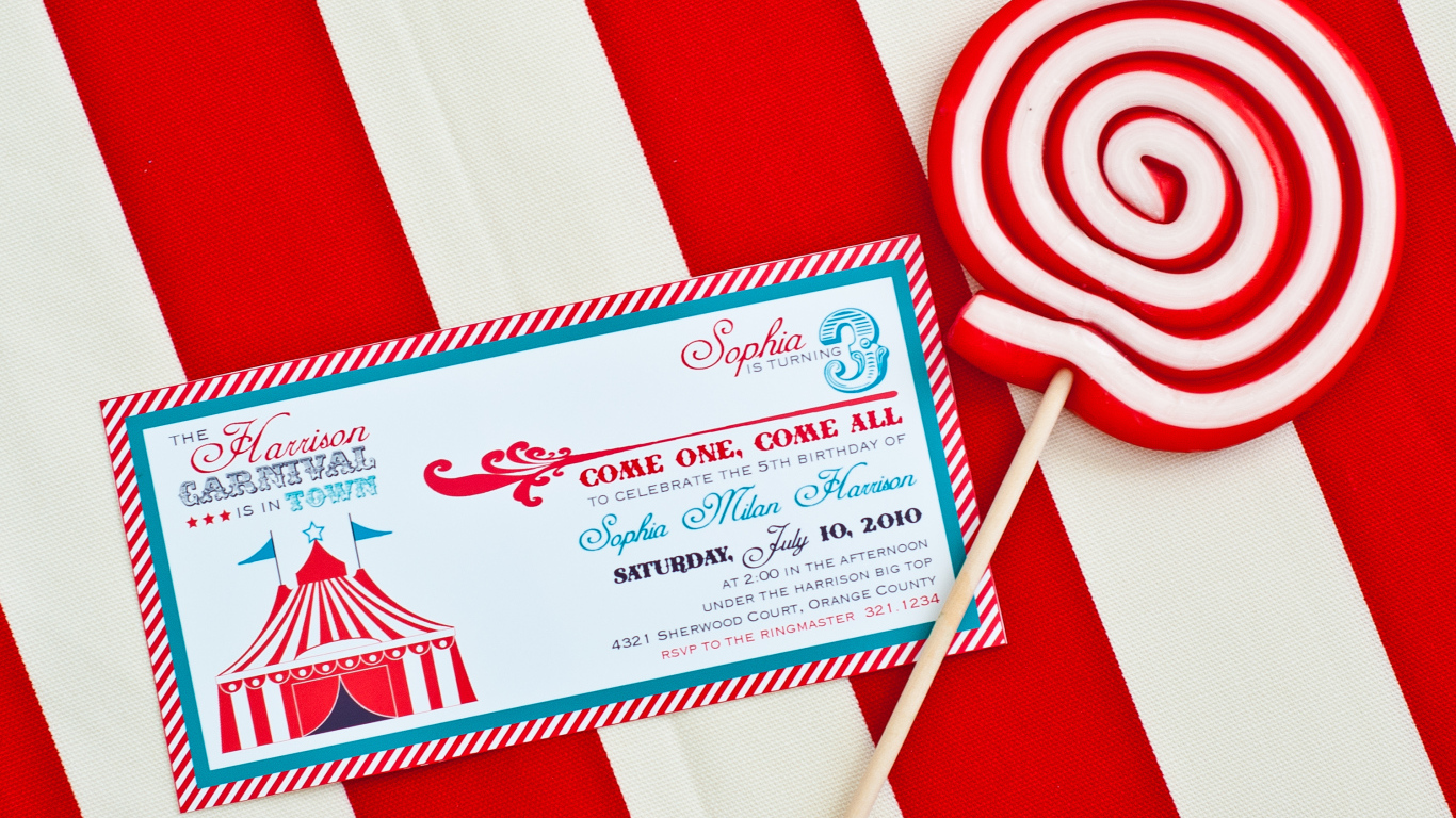 Пригласительное на день рождения