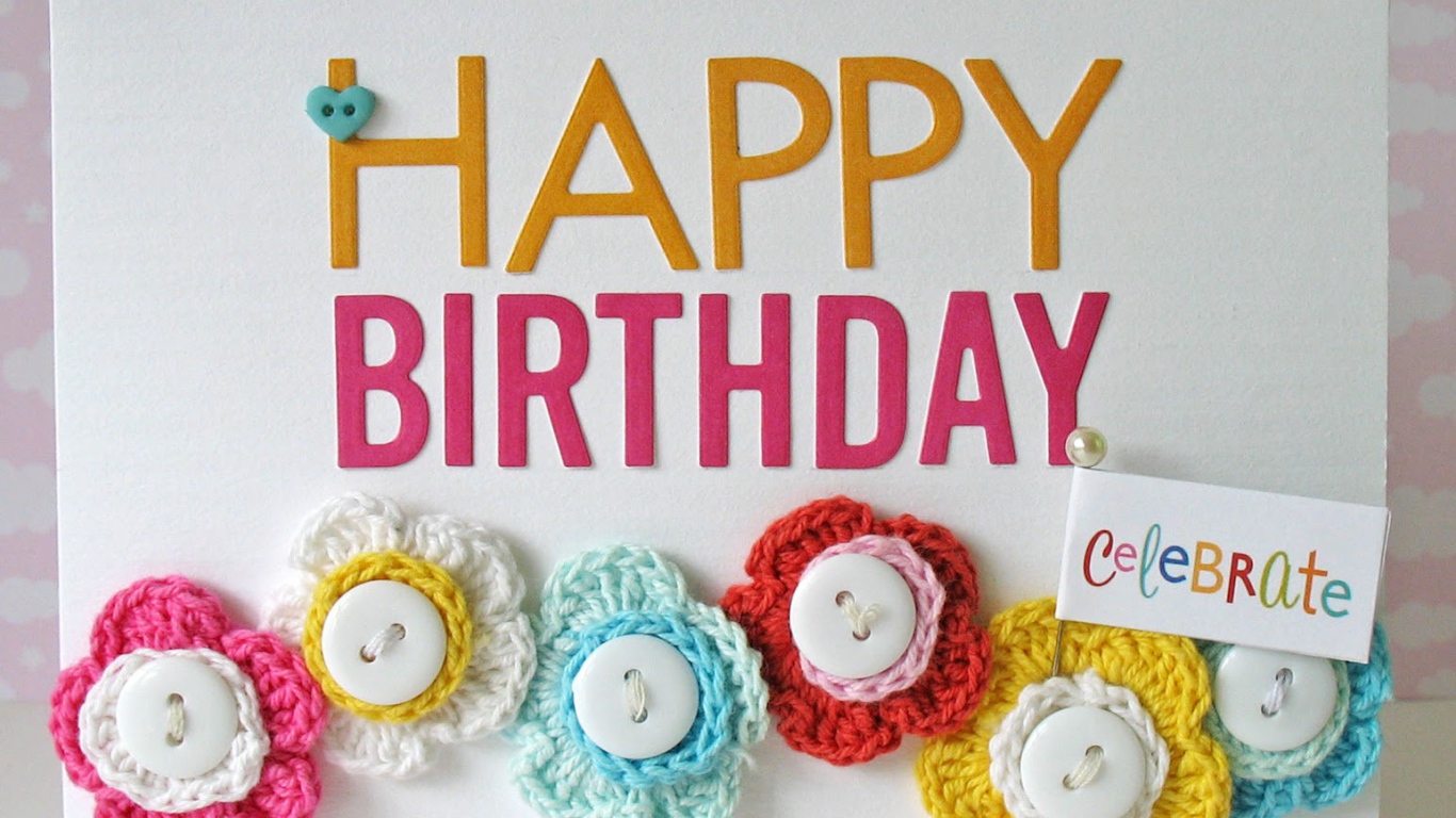 Сладкая открытка на день рождения