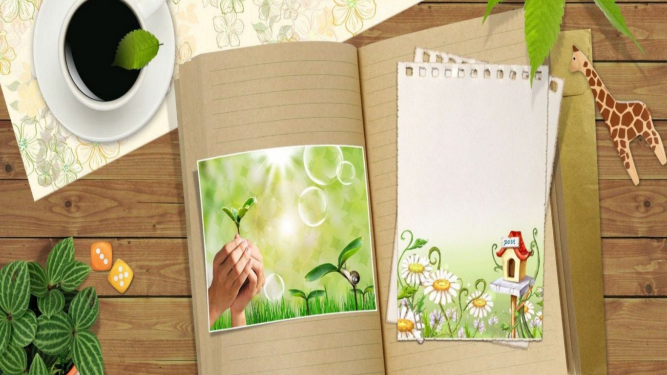 Вегетарианская открытка на день рождения