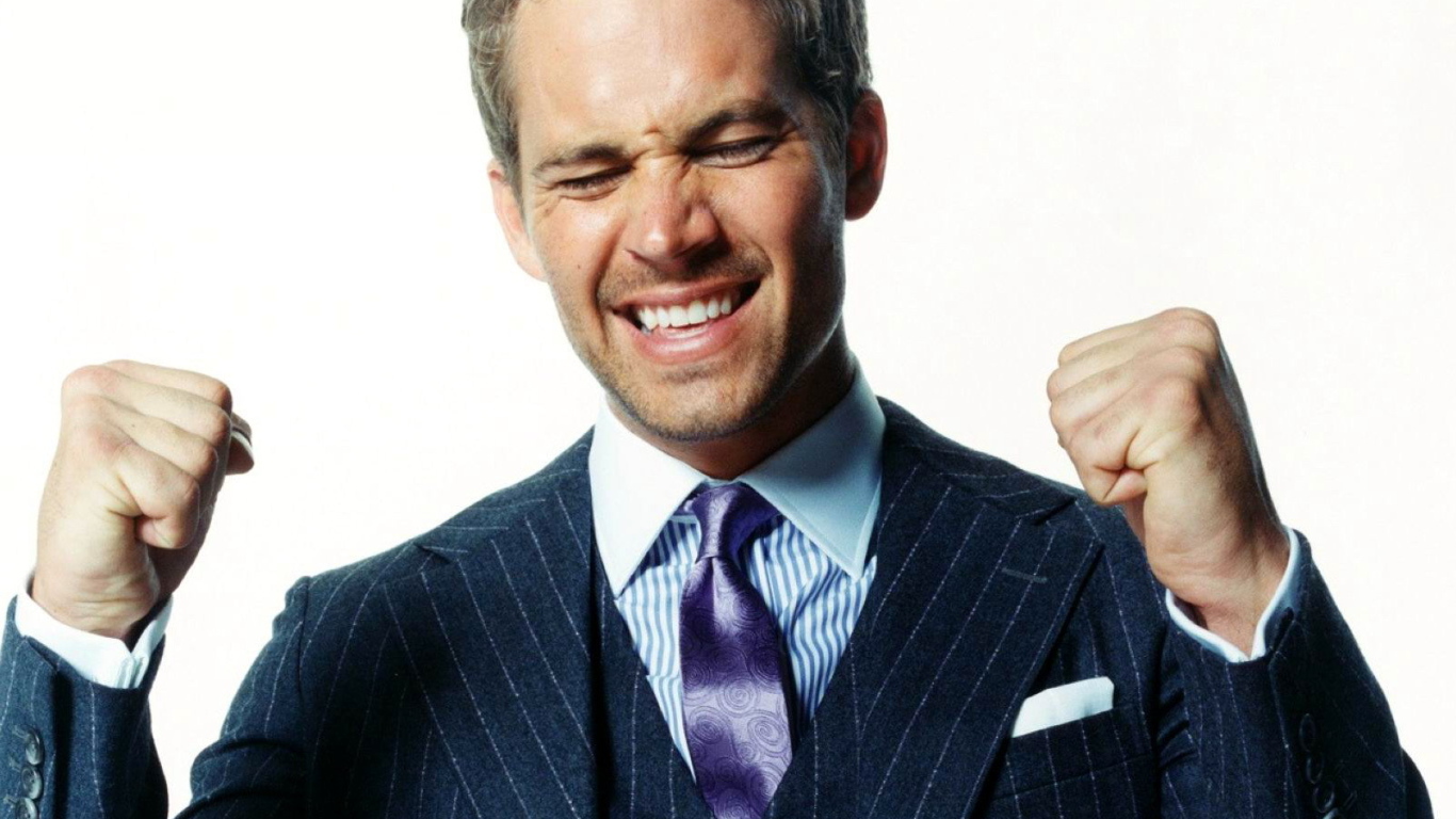 Пол Уокер очень счастлив