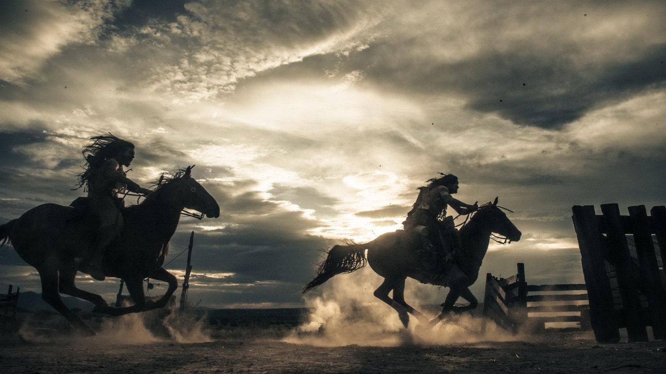 Скачки на лошадях по пустыне