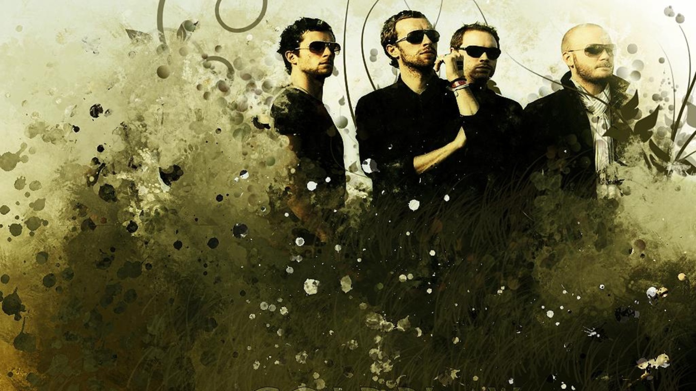 Coldplay в зеленом саду