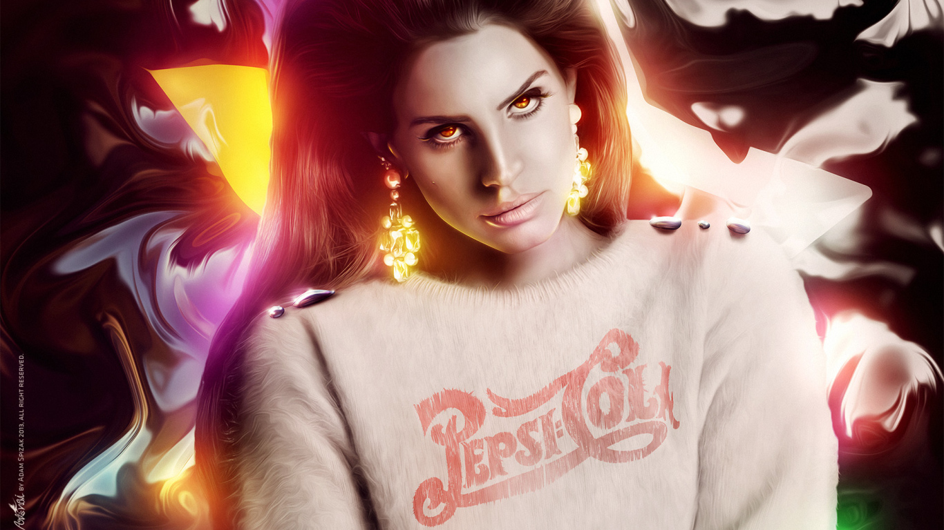 Lana Del Rey в свитере Pepsi Cola
