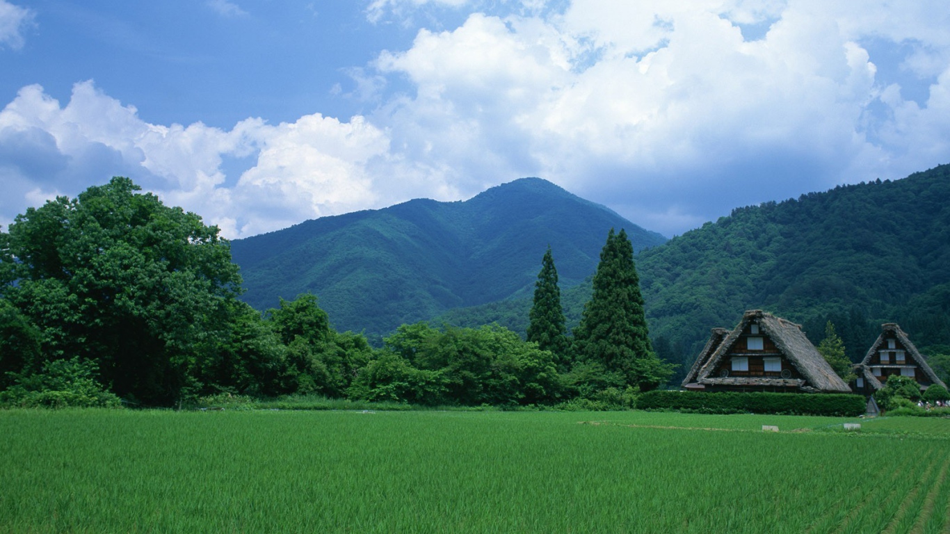 Пейзаж с домами