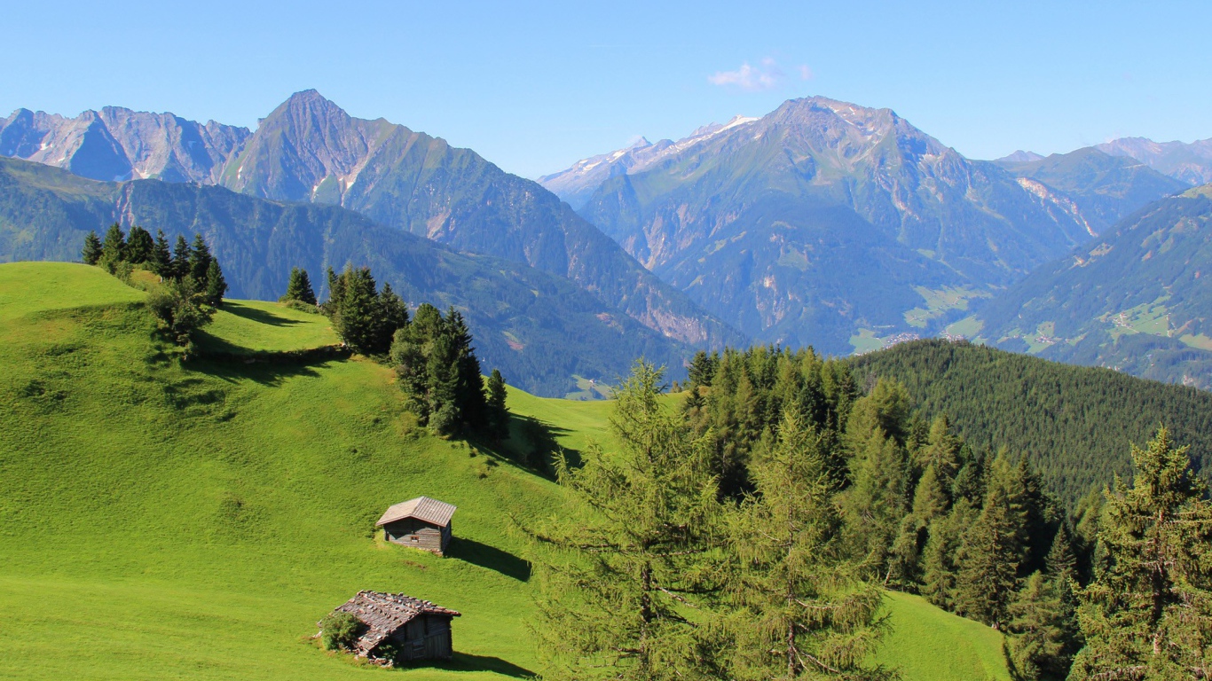 Альпийские луга и голубая даль