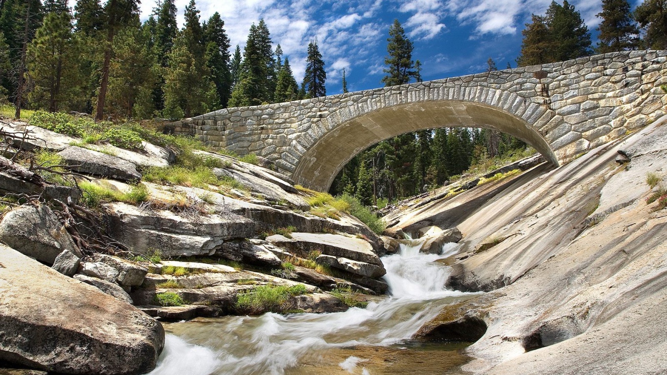 Мост через горную реку