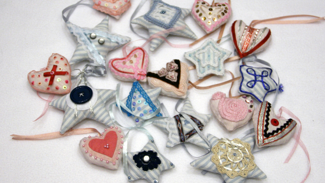 Елочные игрушки ручной работы