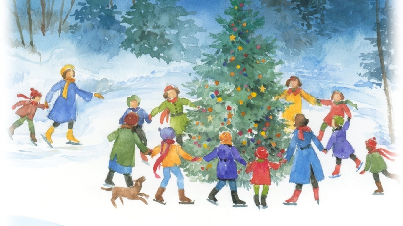 Хоровод вокруг Новогодней елки 2014