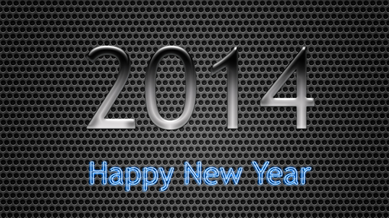 Счастливого нового 2014 года, неоновый цвет