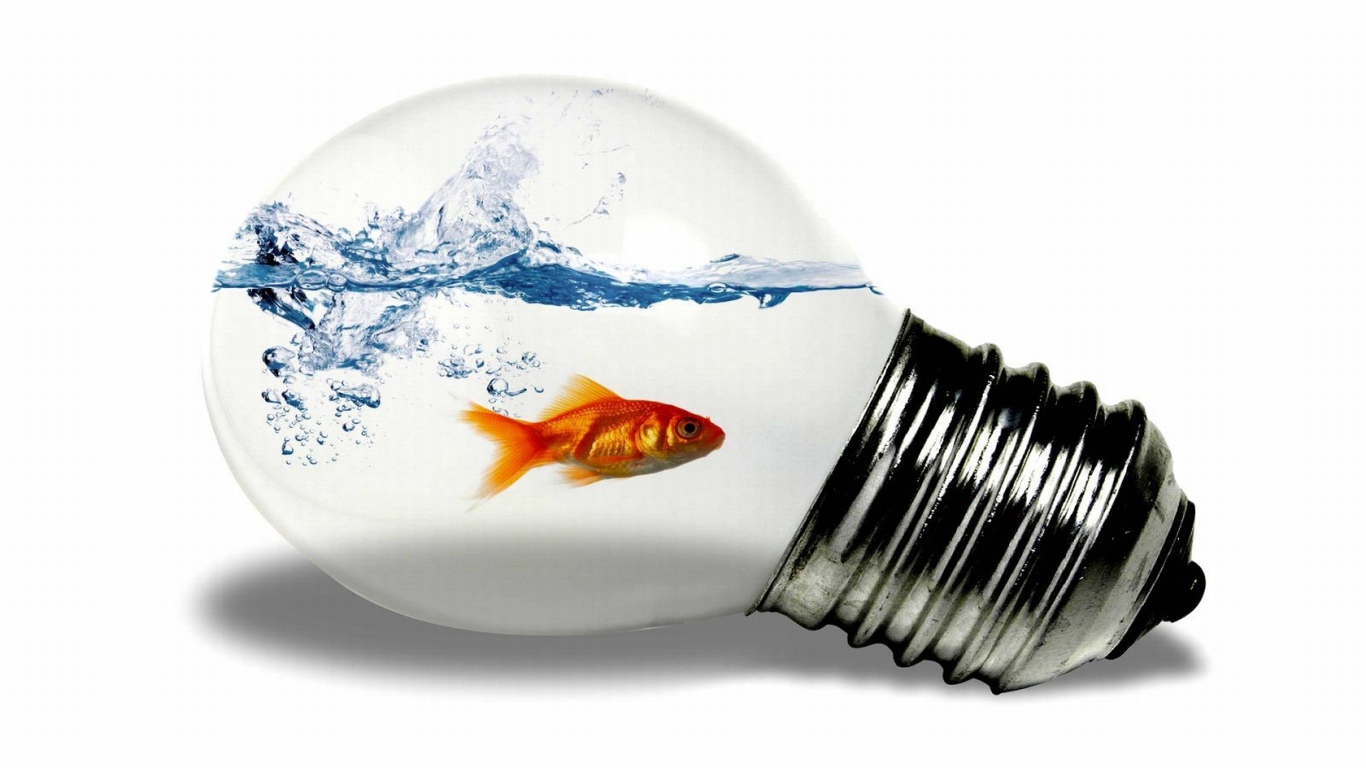 Рыбка в лампочке