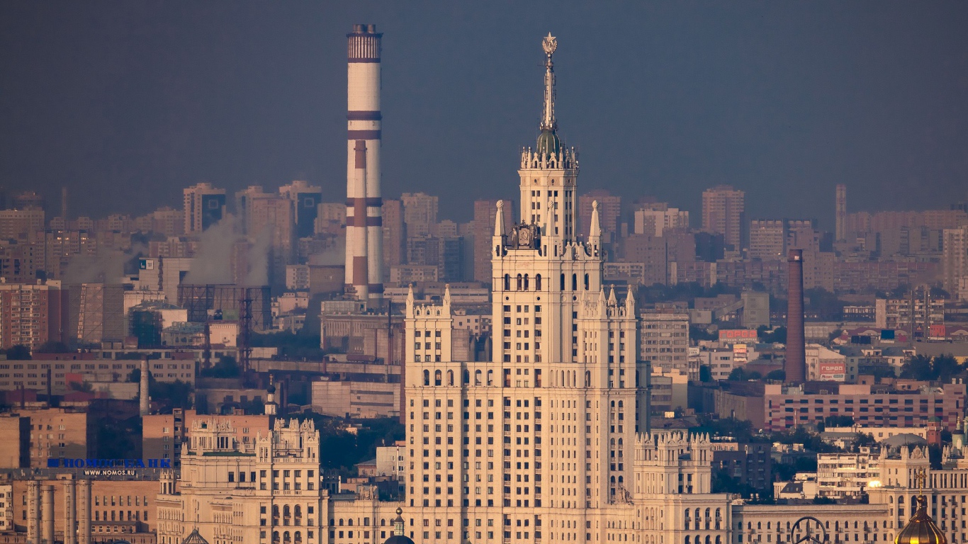 Удивительный пейзаж Москвы