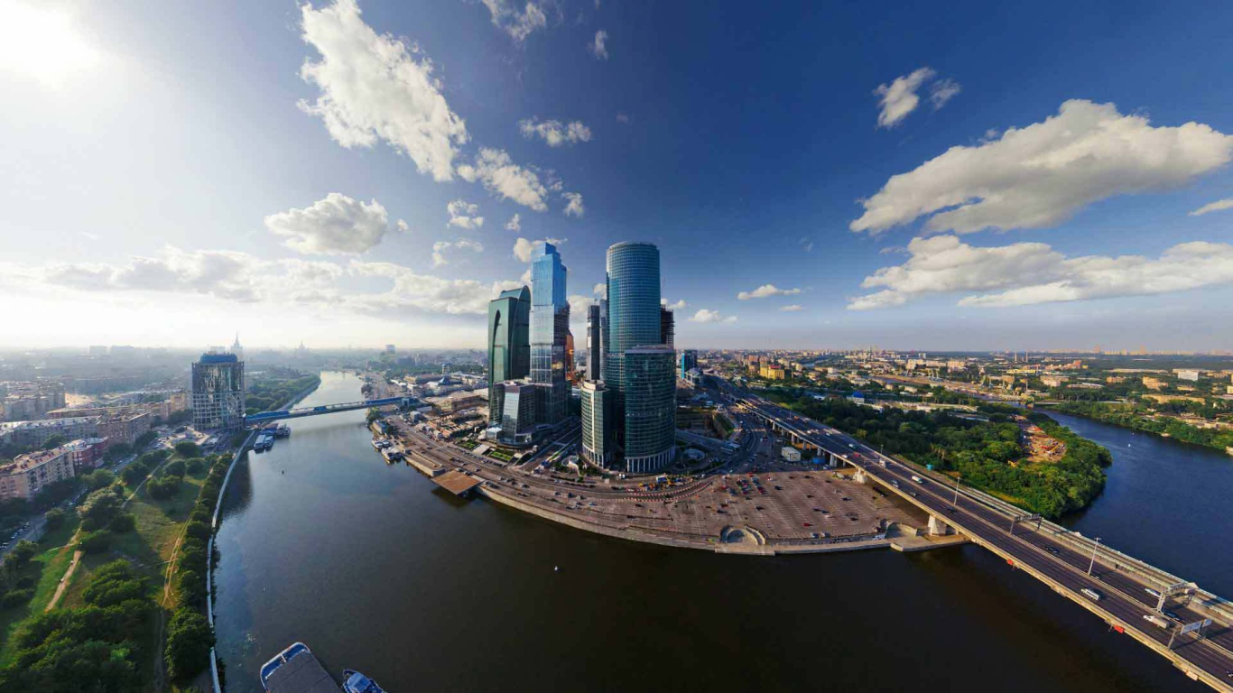 Удивительный вид на Москву