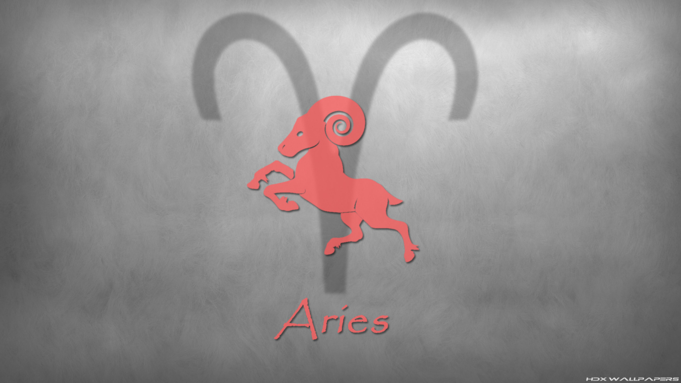 Знак овна на сером фоне