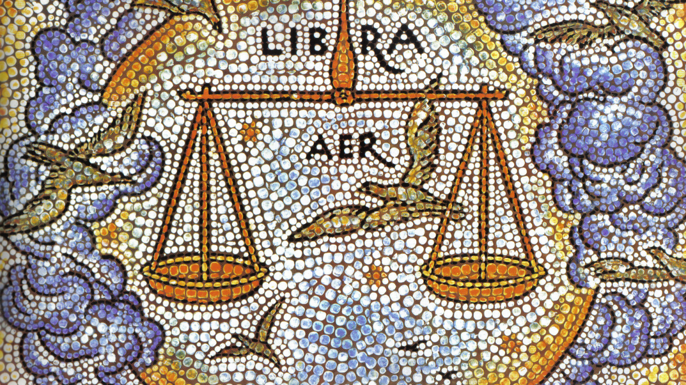 Весы, мозаика