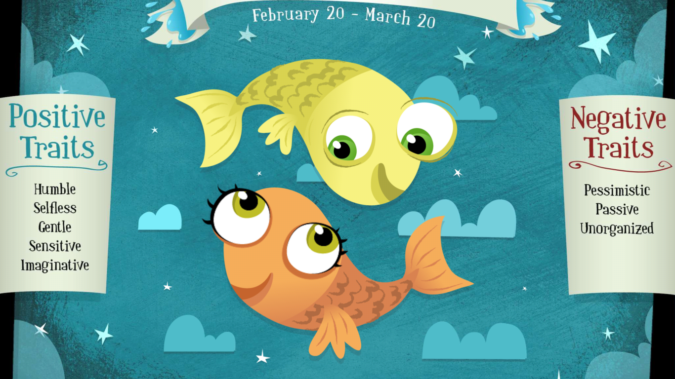 Рыбы, детская картинка