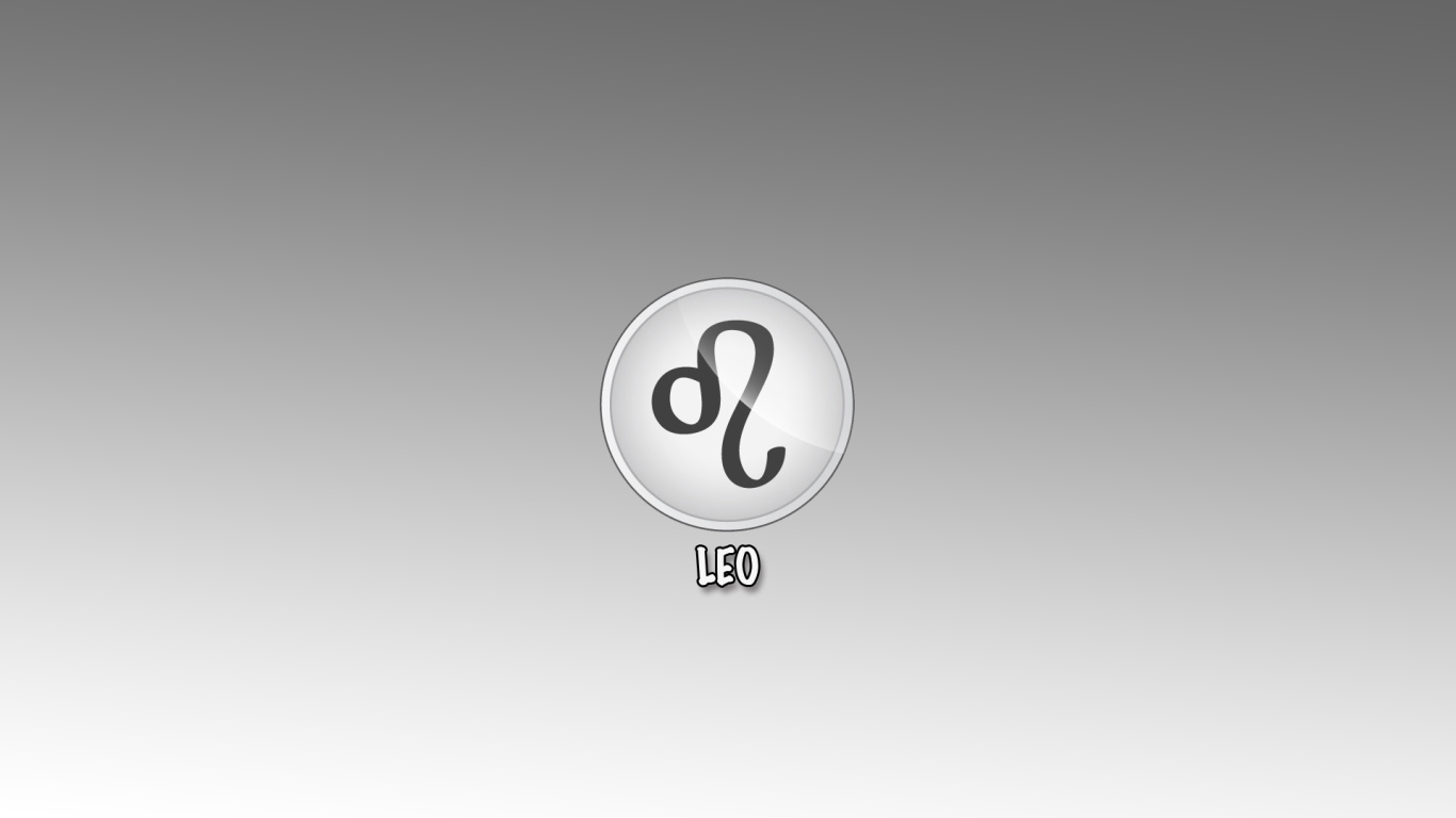 Знак лев на сером фоне