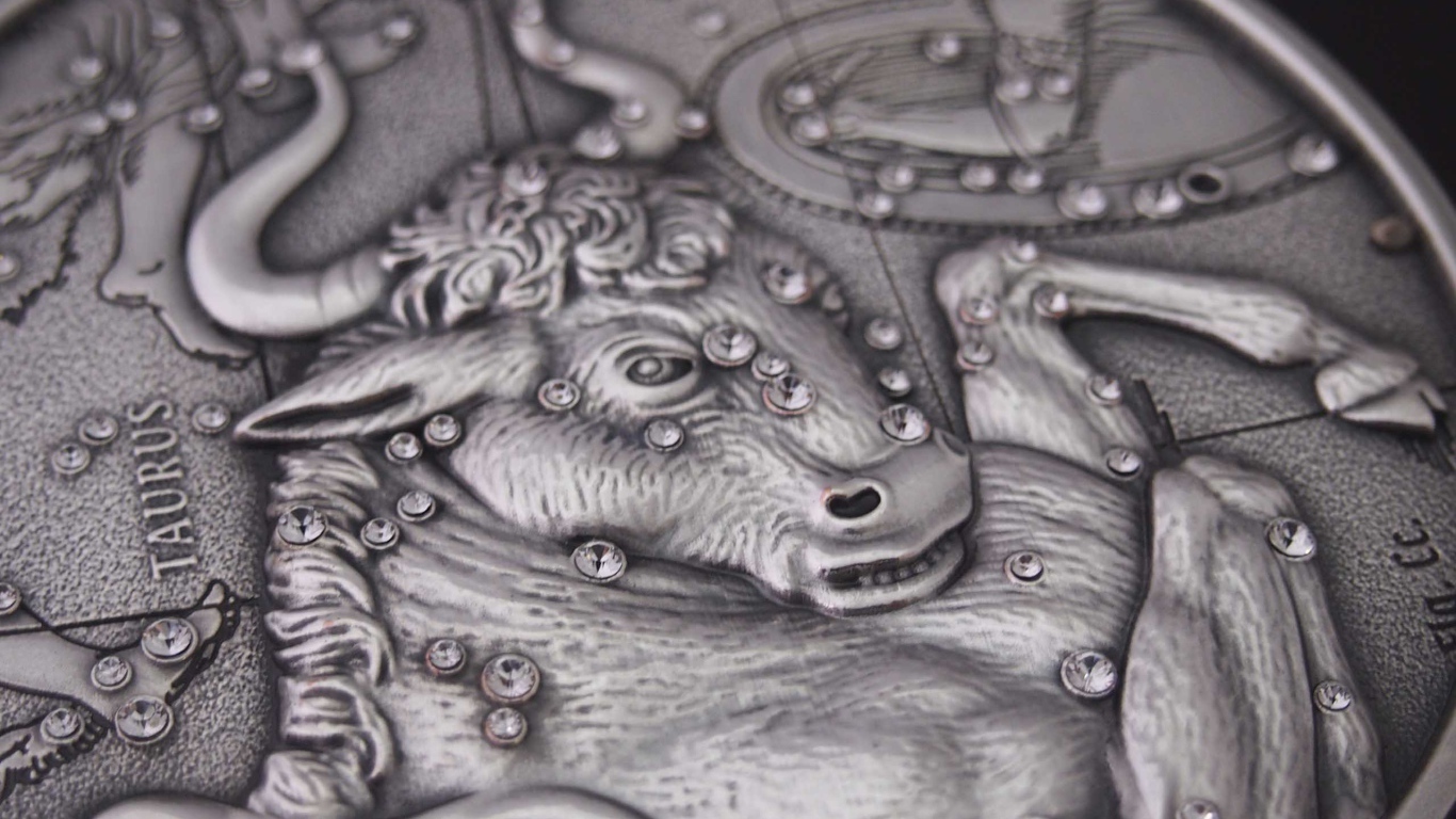 Телец на монете