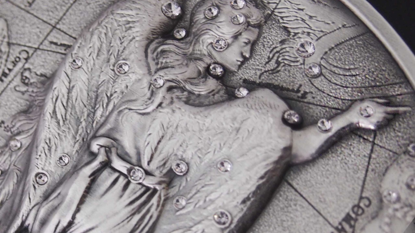 Дева на монете