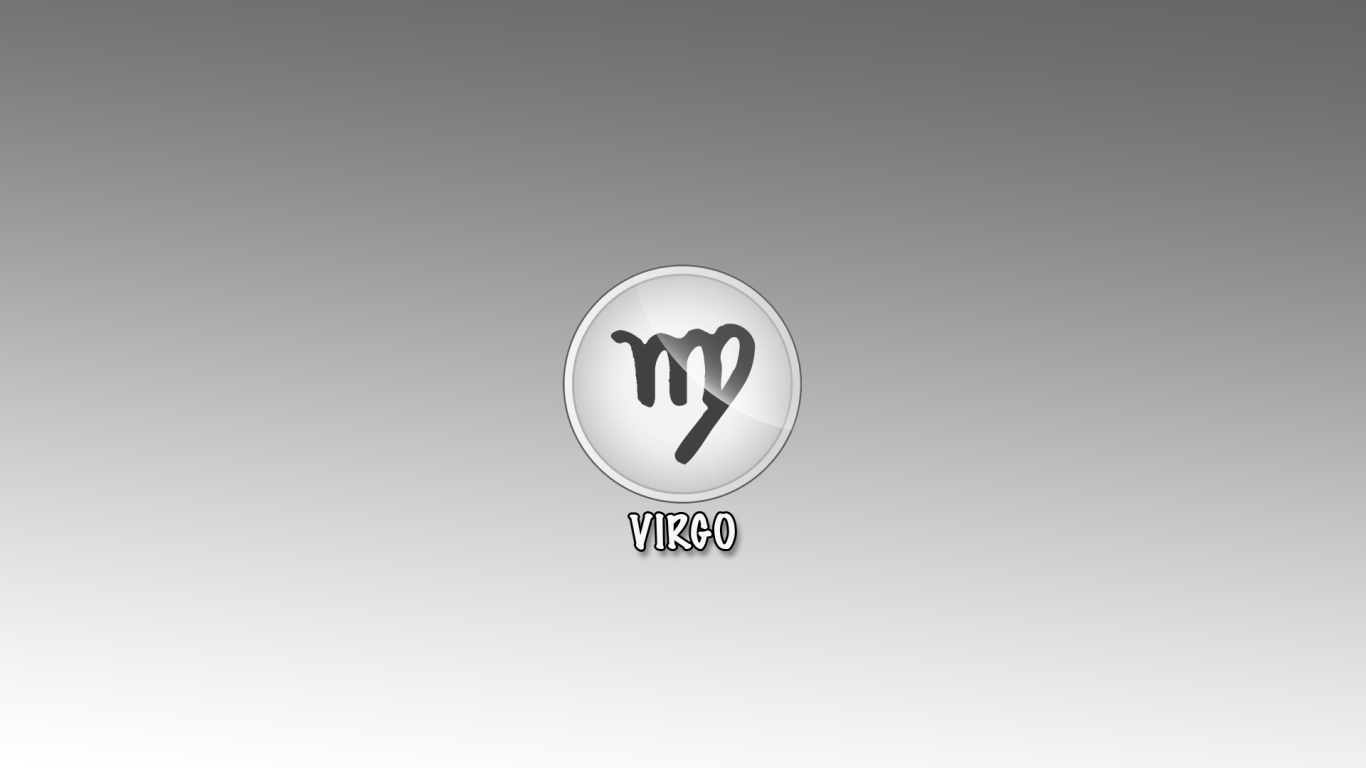 Знак дева на сером фоне