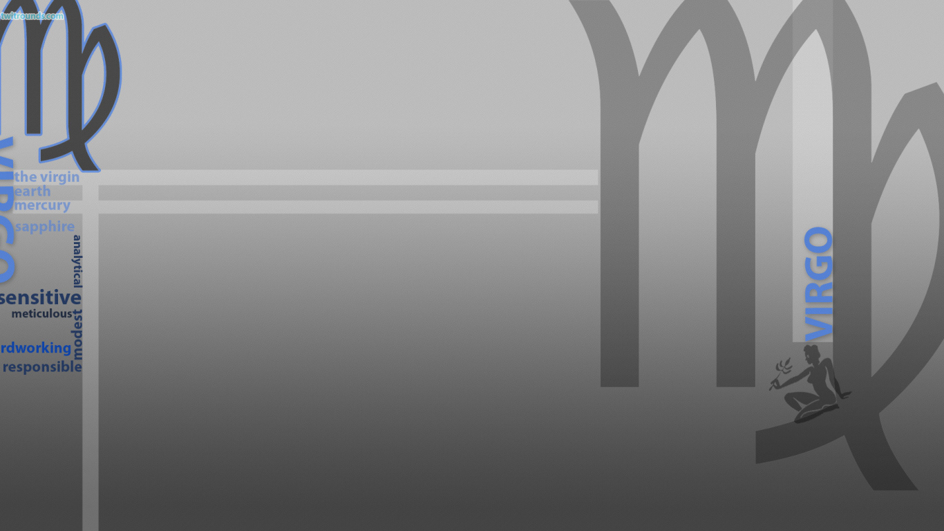 Знак зодиака дева, серый фон