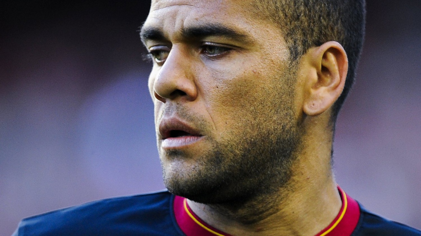 Барселона Даниэл Алвес крупным планом