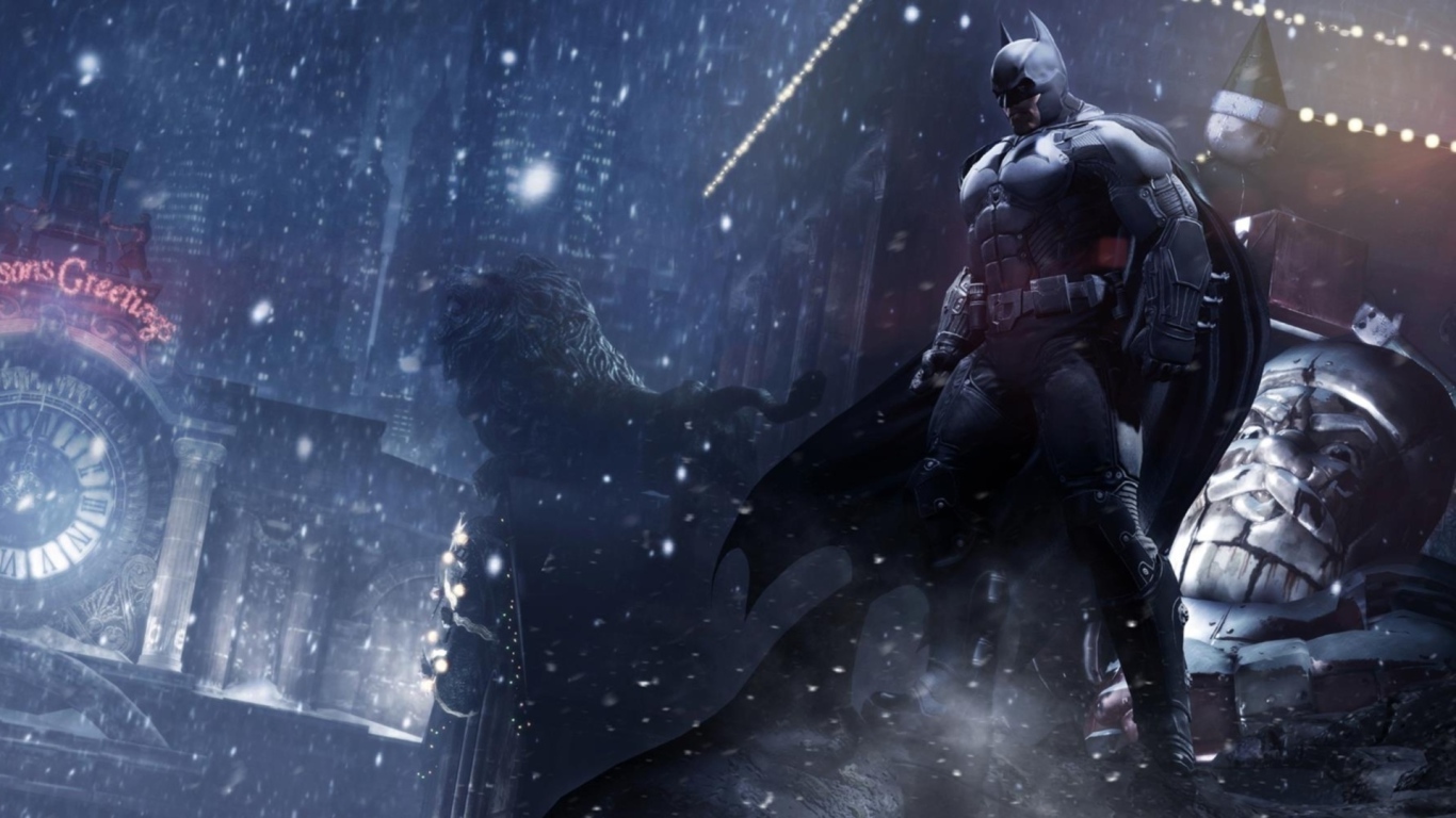 Batman: Arkham Origins Бэтмен на крыше