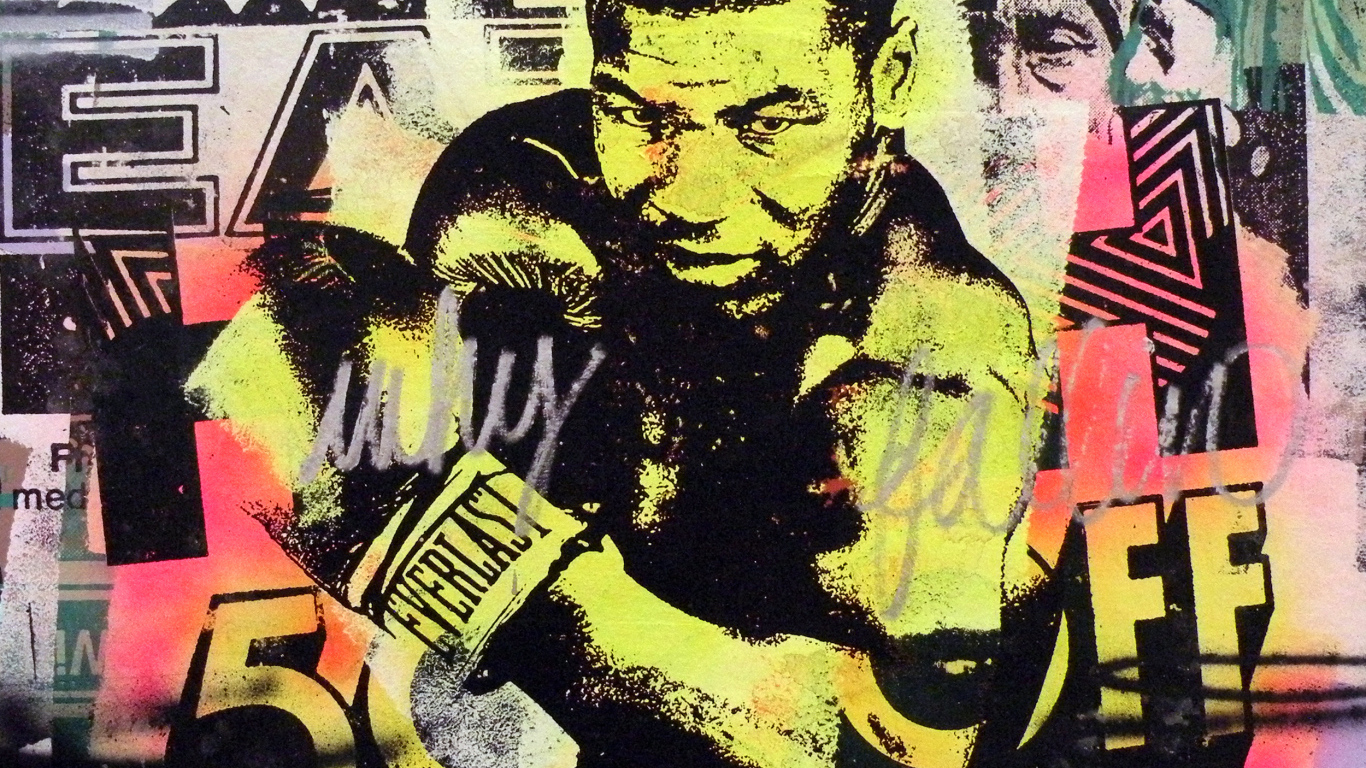Боксер Майк Тайсон граффити