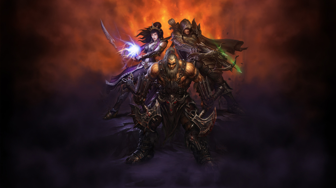 Diablo III: the barbarian mage and assassin