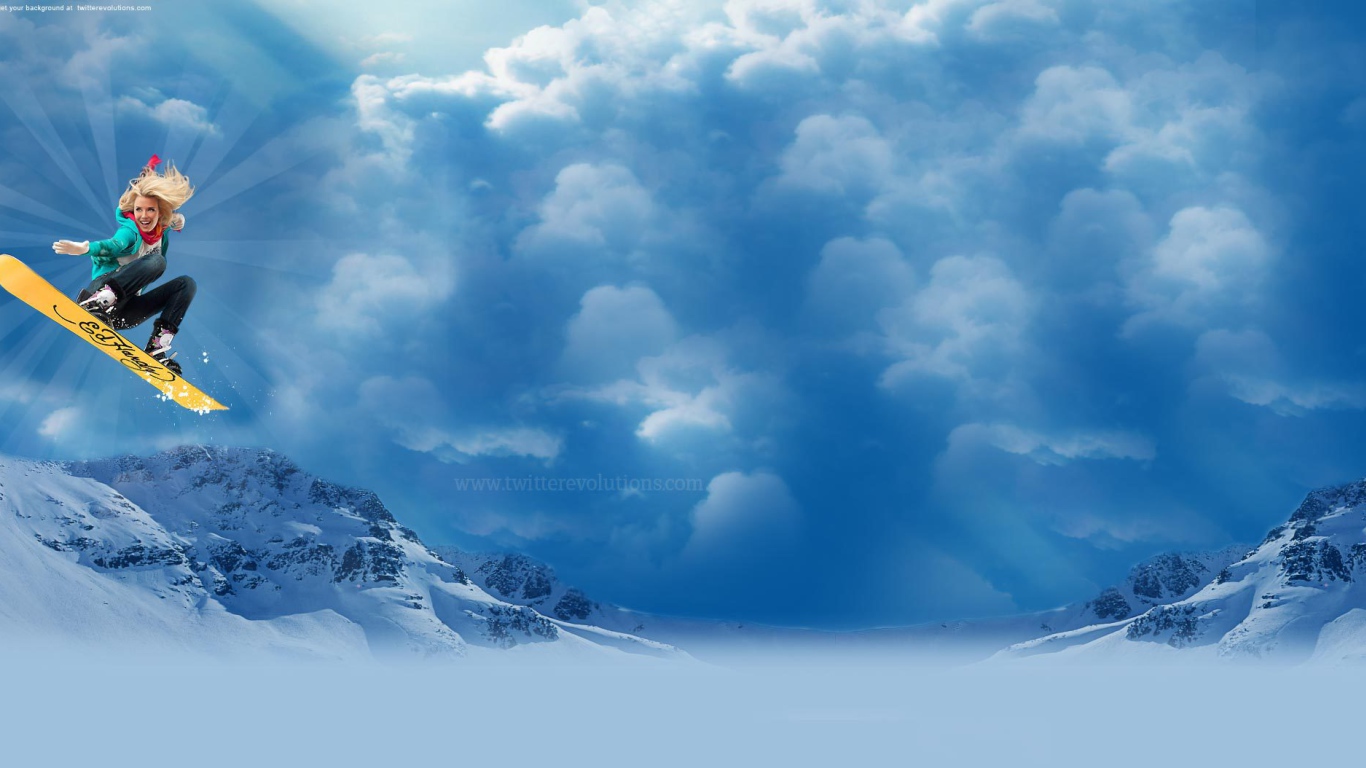 Девушка сноубордистка