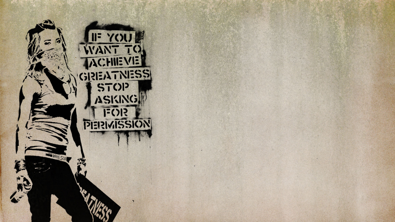 Graffiti, do not ask permission, Banksy