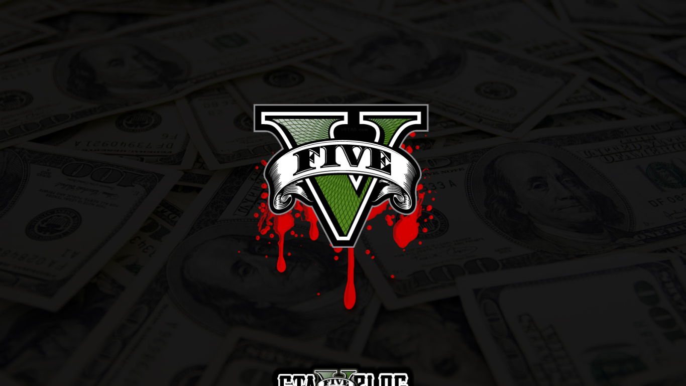 Grand Theft Auto V обои кровь