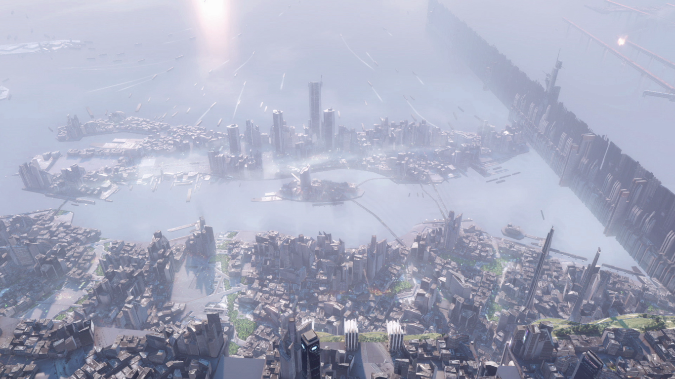 Killzone: Shadow Fall: далеко, город