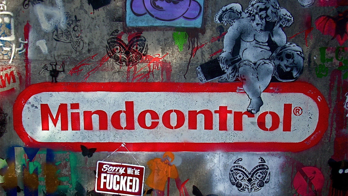 Большое граффити на стене