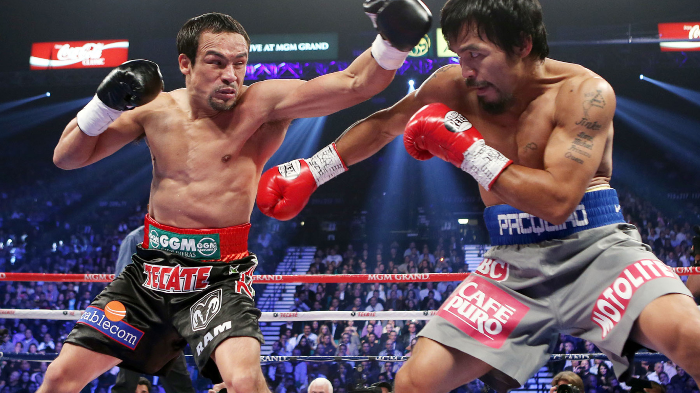 Легендарный боксер Хуан Мануэль Маркес на ринге