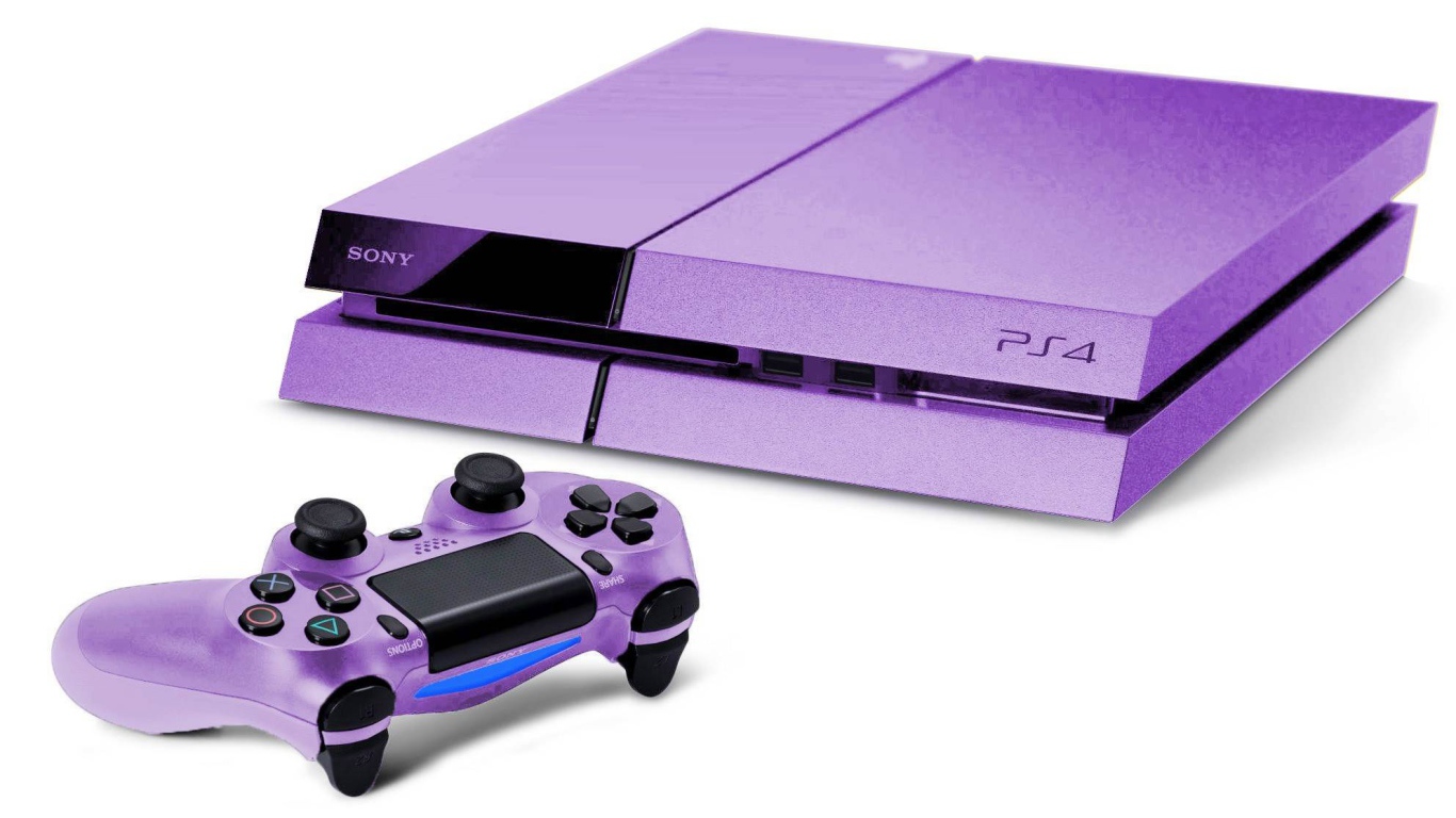 PS4 фиолетовая консоль